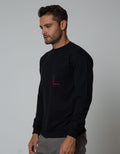 Details Sweatshirt Jumper Round Neck Pocket With Maroon List