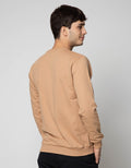 Details Sweatshirt Jumper Rneck Pocket With Suede Pocket