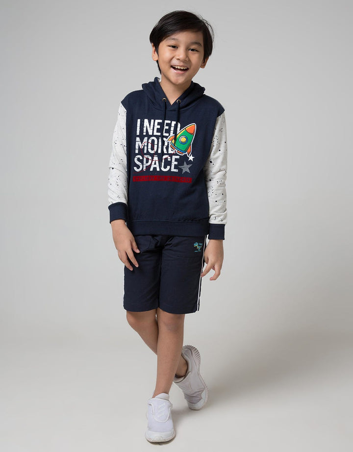 Little M Rocket Hoodie Sweater