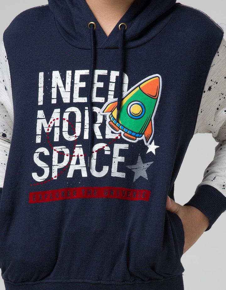 Little M Rocket Hoodie Sweater