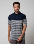 Cole Short Sleeve Polo Shirt Stripe