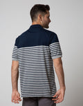 Cole Short Sleeve Polo Shirt Stripe