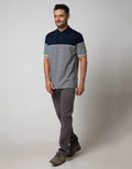 Cole Short Sleeve Polo Shirt Stripe