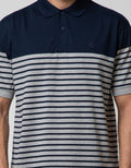 Cole Short Sleeve Polo Shirt Stripe