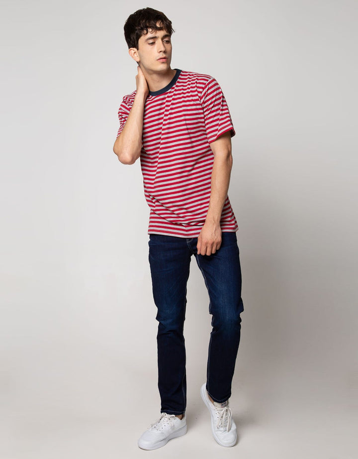 Cole Short Sleeve T-Shirt Stripe Srabnew
