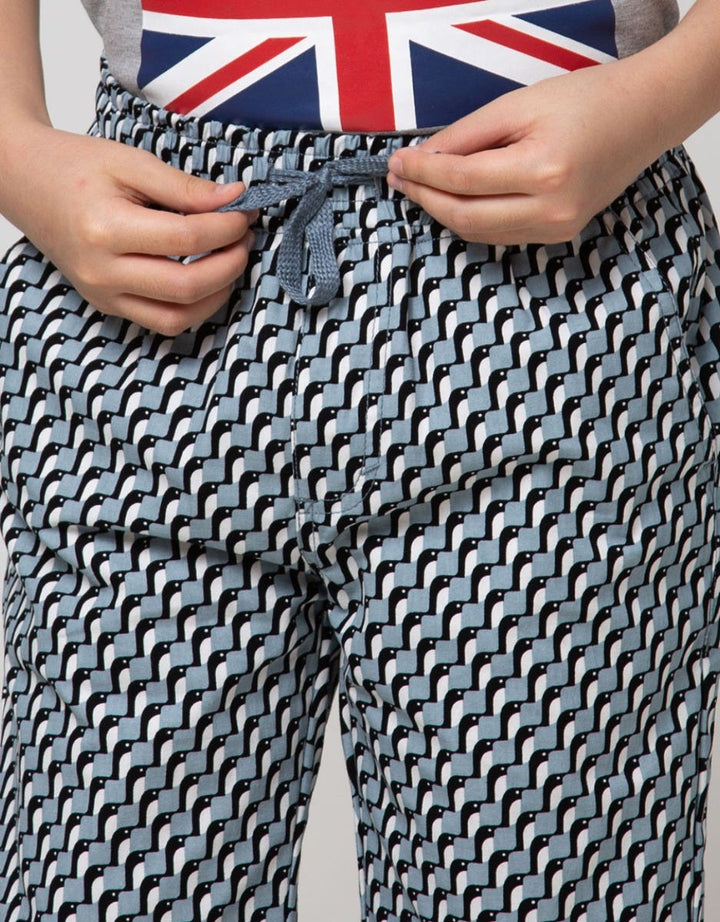 Nevada Crop Woven Fp Penguins