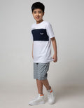 Nevada Kids Crop Woven Geo Zigzag