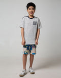 Nevada Kids Short Woven Crop Collage Nature