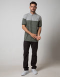 Cole Short Sleeve Polo Shirt Stripe