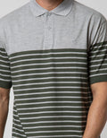 Cole Short Sleeve Polo Shirt Stripe