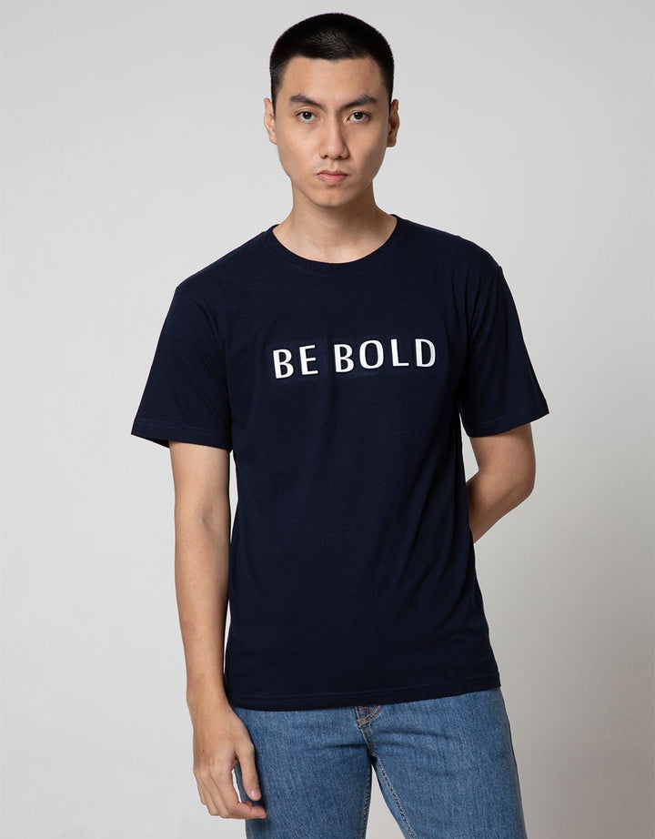 Details Short Sleeve Raglan T-Shirt Rneck Print Embossed Freedom