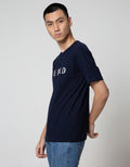 Details Short Sleeve Raglan T-Shirt Rneck Print Embossed Freedom