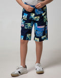Nevada Kids Short Woven Crop Collage Nature