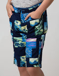 Nevada Kids Short Woven Crop Collage Nature