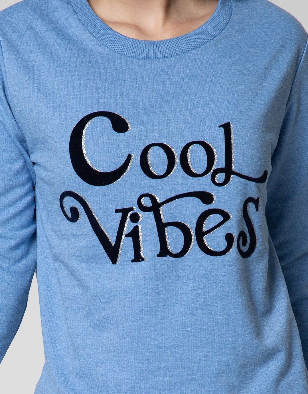 Nevada Sweatshirt Velvet Flocking