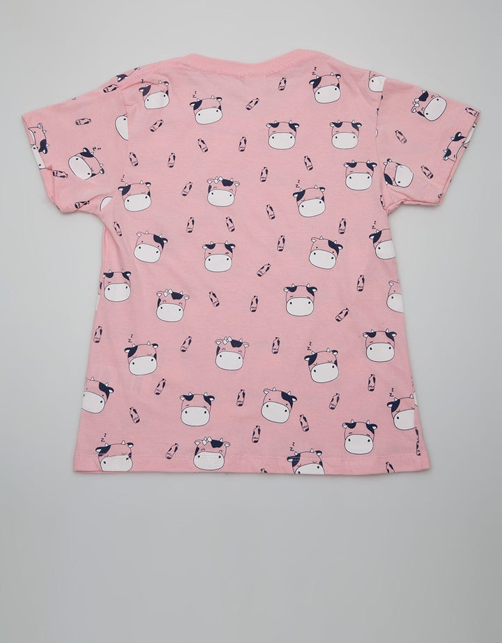 Little M T-Shirt Ki Cow Full Print