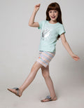 Little M Short Pants Kids Full Print Small Stripes