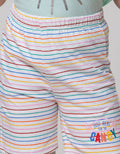 Little M Short Pants Kids Full Print Small Stripes