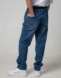 Nevada Long Pants Denim Destroyed Rib