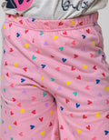 Little M Short Pants Kids Full Print Small Heart