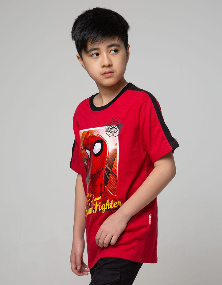 Marvel T-Shirt Spiderman Face Crime Fightera