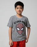 Marvel Spider Face Texture Short Sleeve T-Shirt