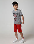 Marvel Spider Face Texture Short Sleeve T-Shirt