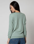 Nevada Sweatshirt Velvet Flocking
