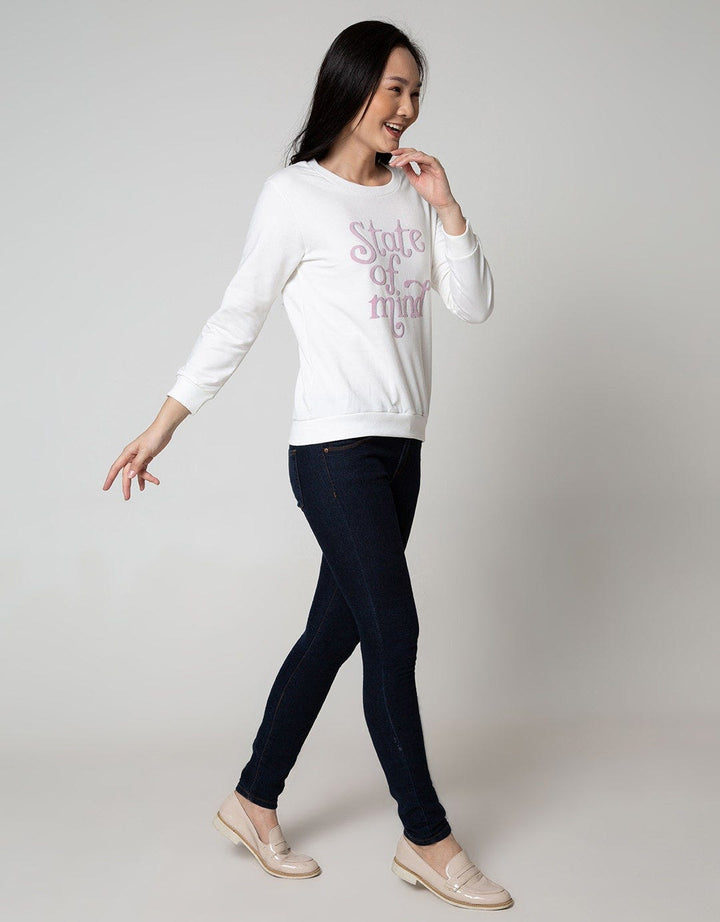 Nevada Sweatshirt Velvet Flocking