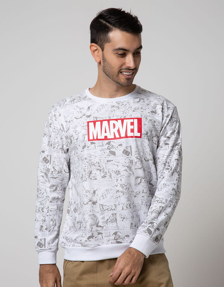 Marvel Outerwear Sweatshirt Font