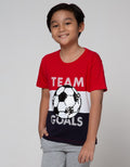 Little M Short Sleeve T-Shirt Cut N Sewn Sequin Ball