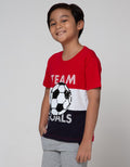 Little M Short Sleeve T-Shirt Cut N Sewn Sequin Ball