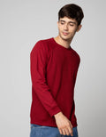 Details Sweatshirt Jumper Rneck Raglan Kombinasi Waffle