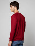 Details Sweatshirt Jumper Rneck Raglan Kombinasi Waffle
