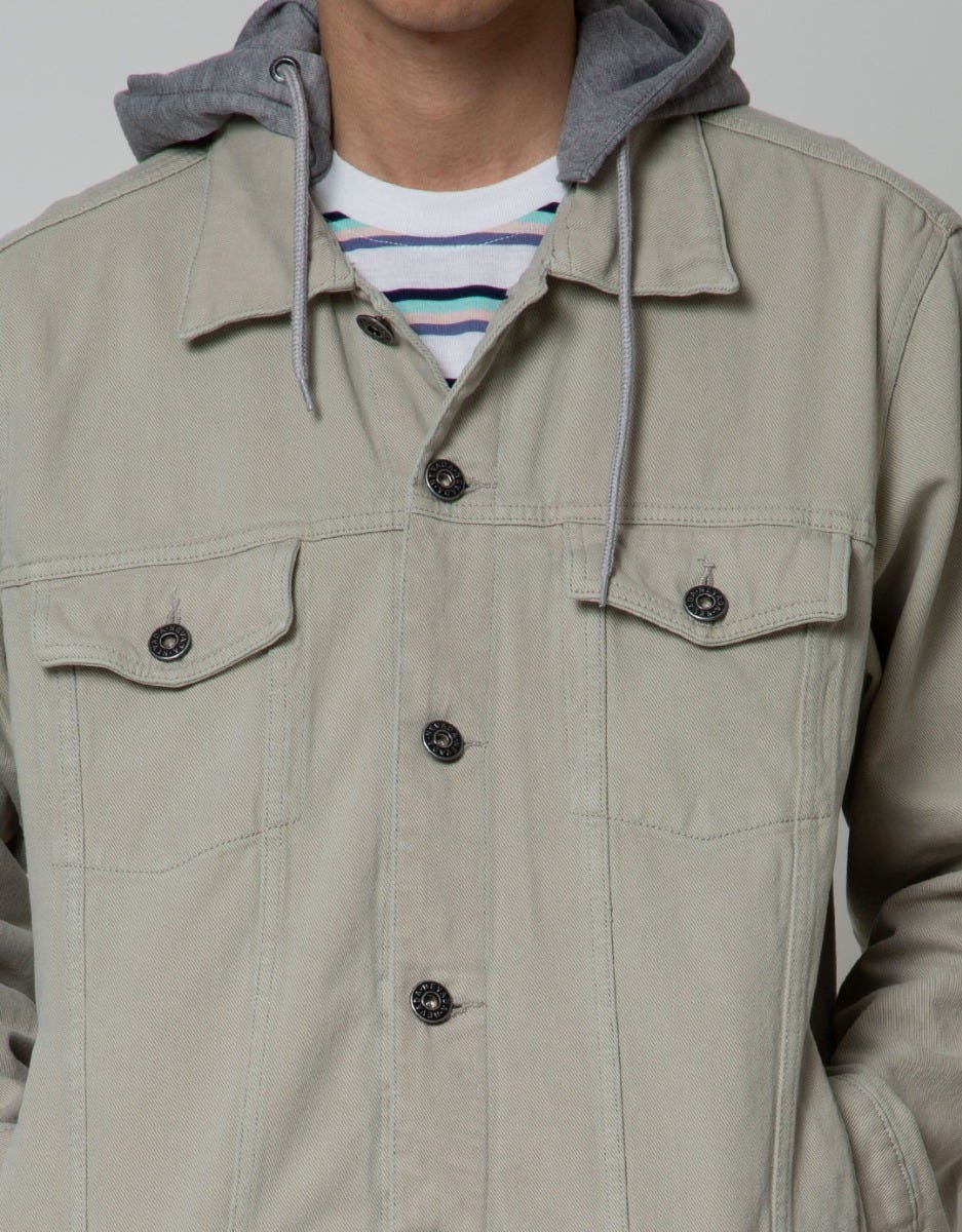 Nevada Denim Jacket Twill With Hoodie