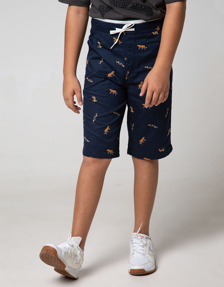 Nevada Kids Bottom Short Woven Crop Cheetah