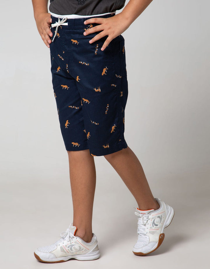 Nevada Kids Bottom Short Woven Crop Cheetah