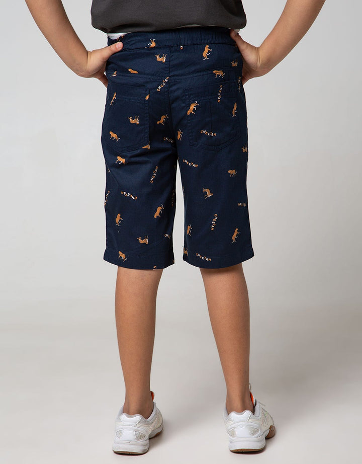 Nevada Kids Bottom Short Woven Crop Cheetah