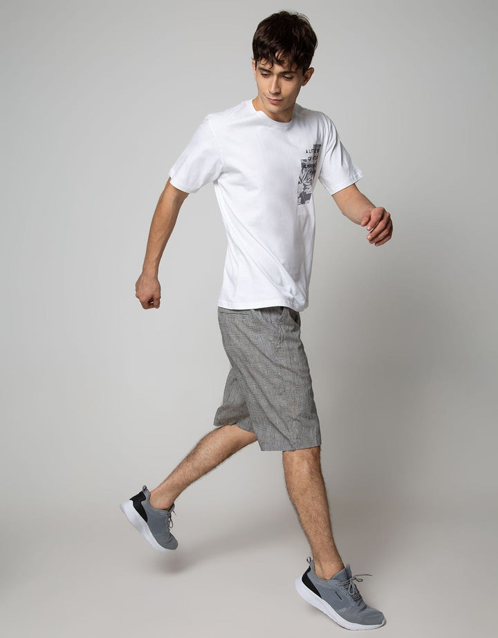 Nevada Short Sleeve T-Shirt Print Flower With Wording