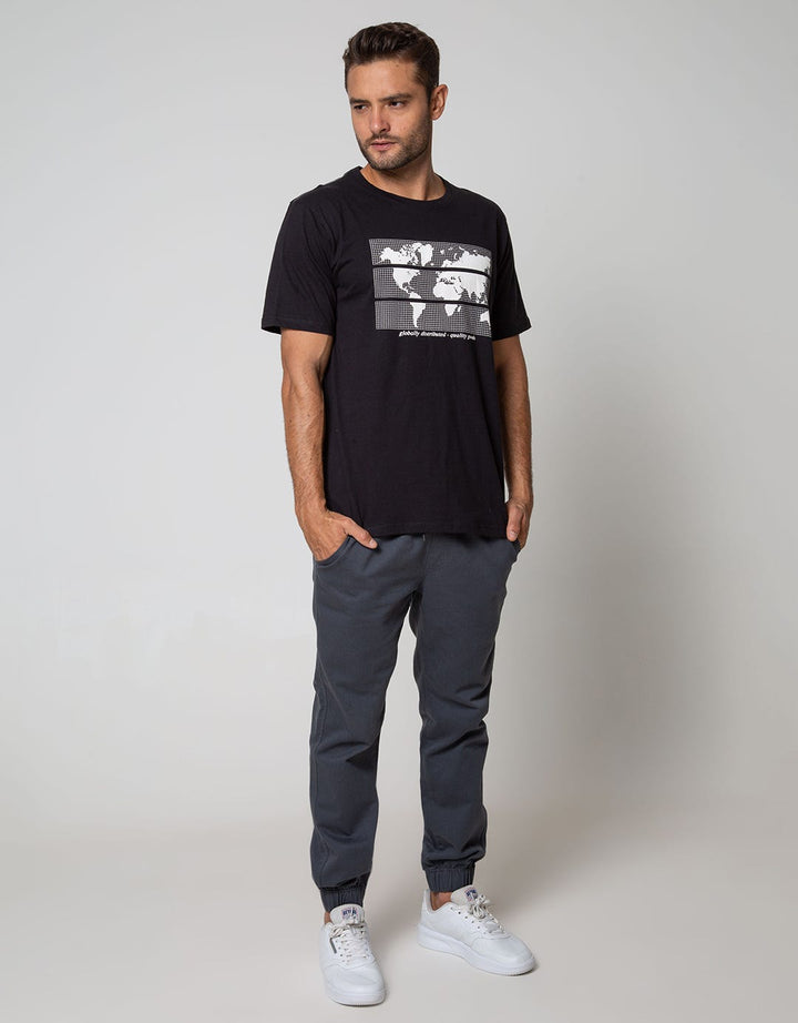 Nevada Short Sleeve T-Shirt Print World Map
