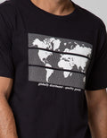 Nevada Short Sleeve T-Shirt Print World Map