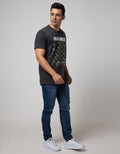 Nevada Short Sleeve T-shirt Print Army Background "Break Rules"