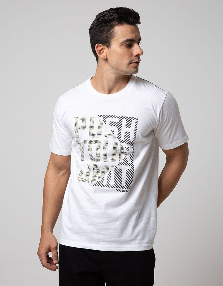 Nevada Short Sleeve T-shirt Print Army Background Push Your Limit