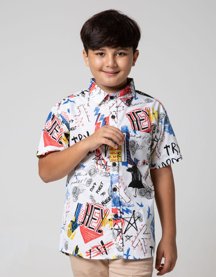 Nevada Kids Short Sleeve Shirt Graffiti