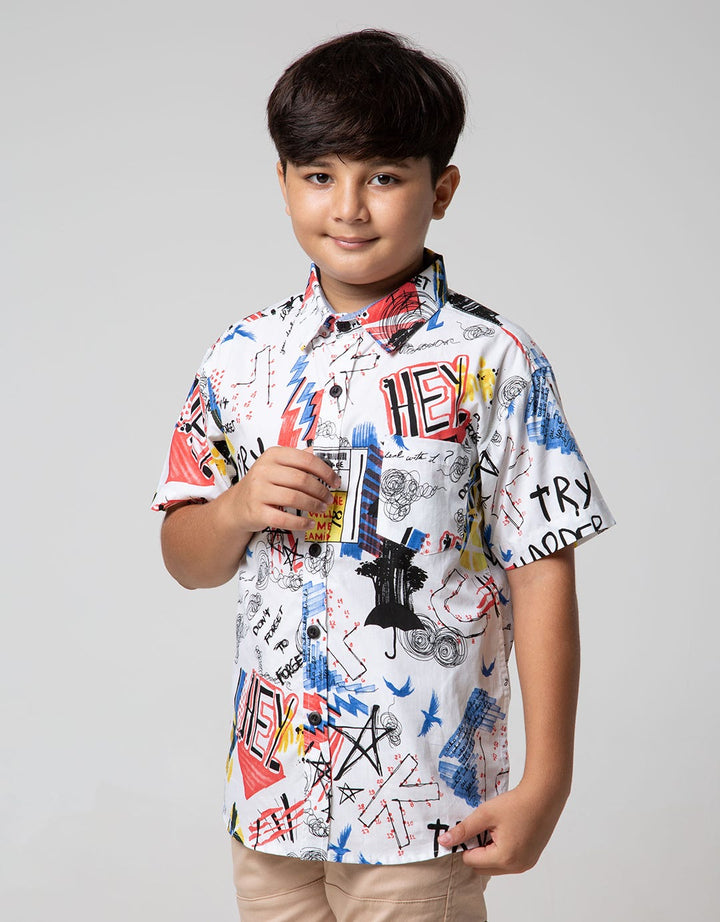 Nevada Kids Short Sleeve Shirt Graffiti