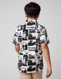 Nevada Kids Short Sleeve Shirt Fullprint Collage City