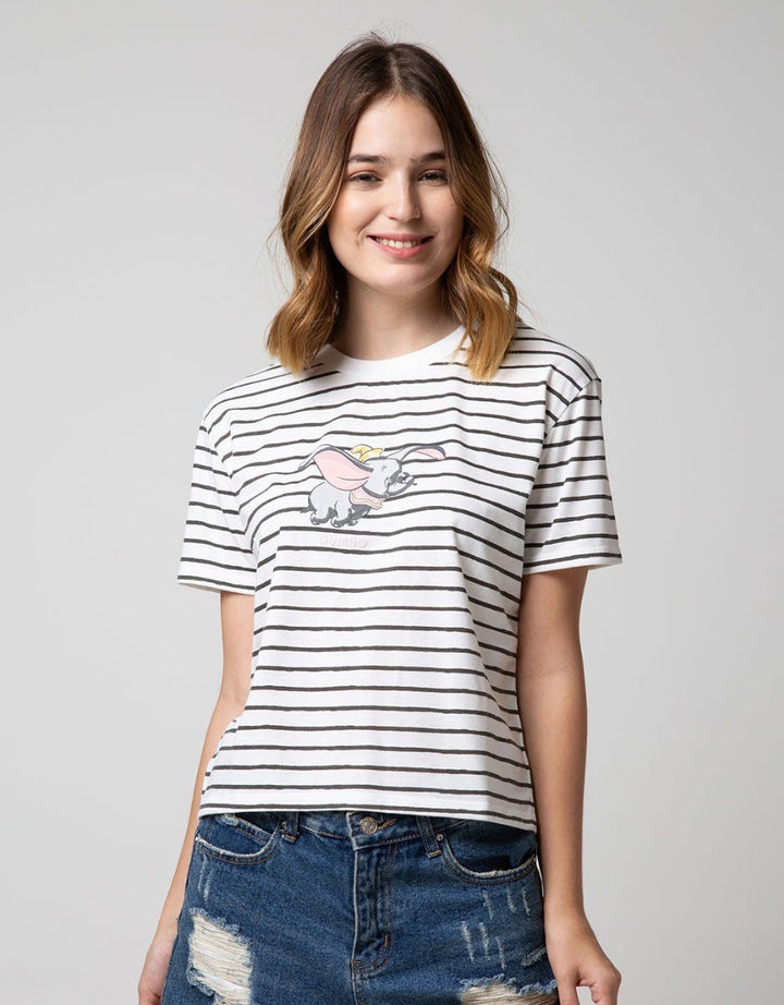 Disney Short Sleeve T-Shirt Dumbo Stripe