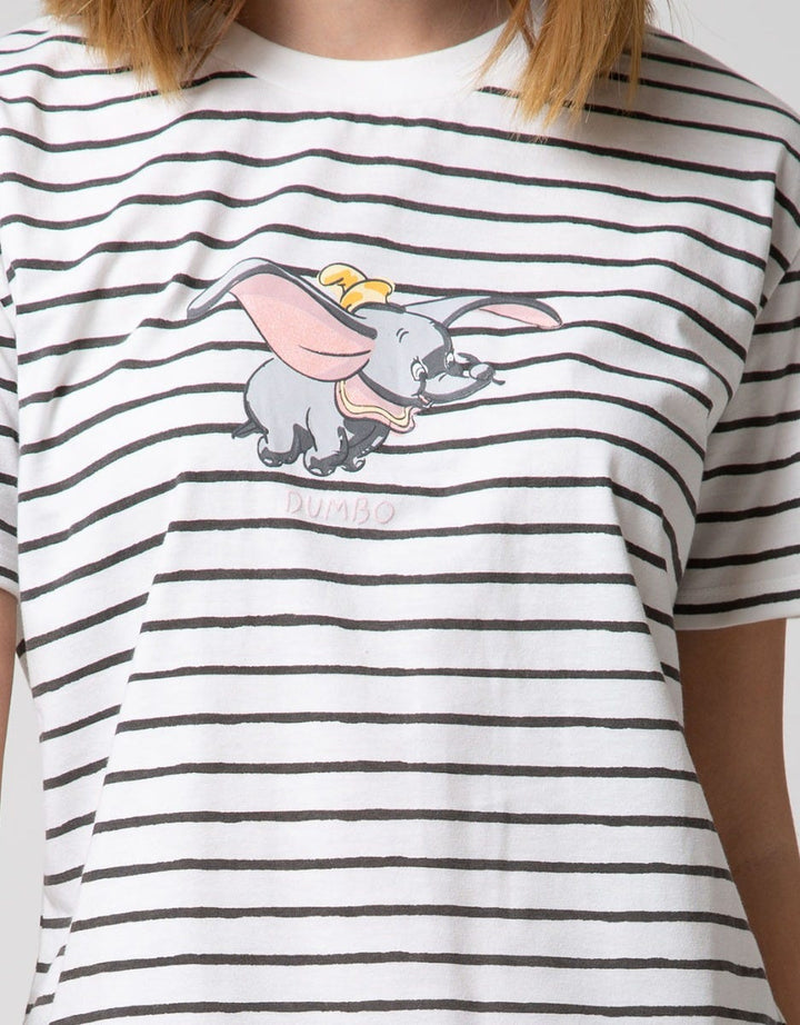 Disney Short Sleeve T-Shirt Dumbo Stripe