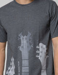 T Zone Short Sleeve T-Shirt Print Music Series Guitar