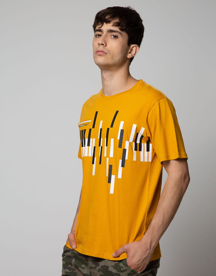 T Zone Short Sleeve T-Shirt Print Music Series Piano 2